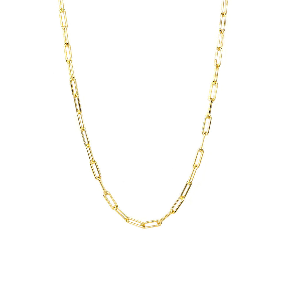 16" Small Link Chain Necklace in Gold - Madison's Niche 