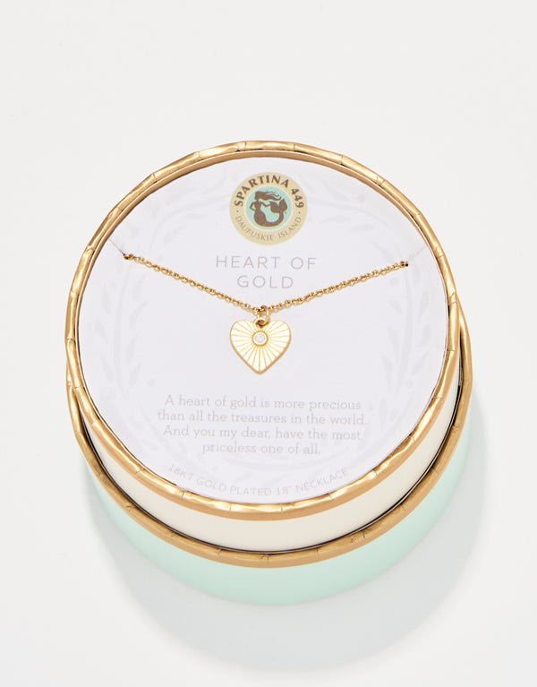 Heart Necklace in Gold Madison's Niche 