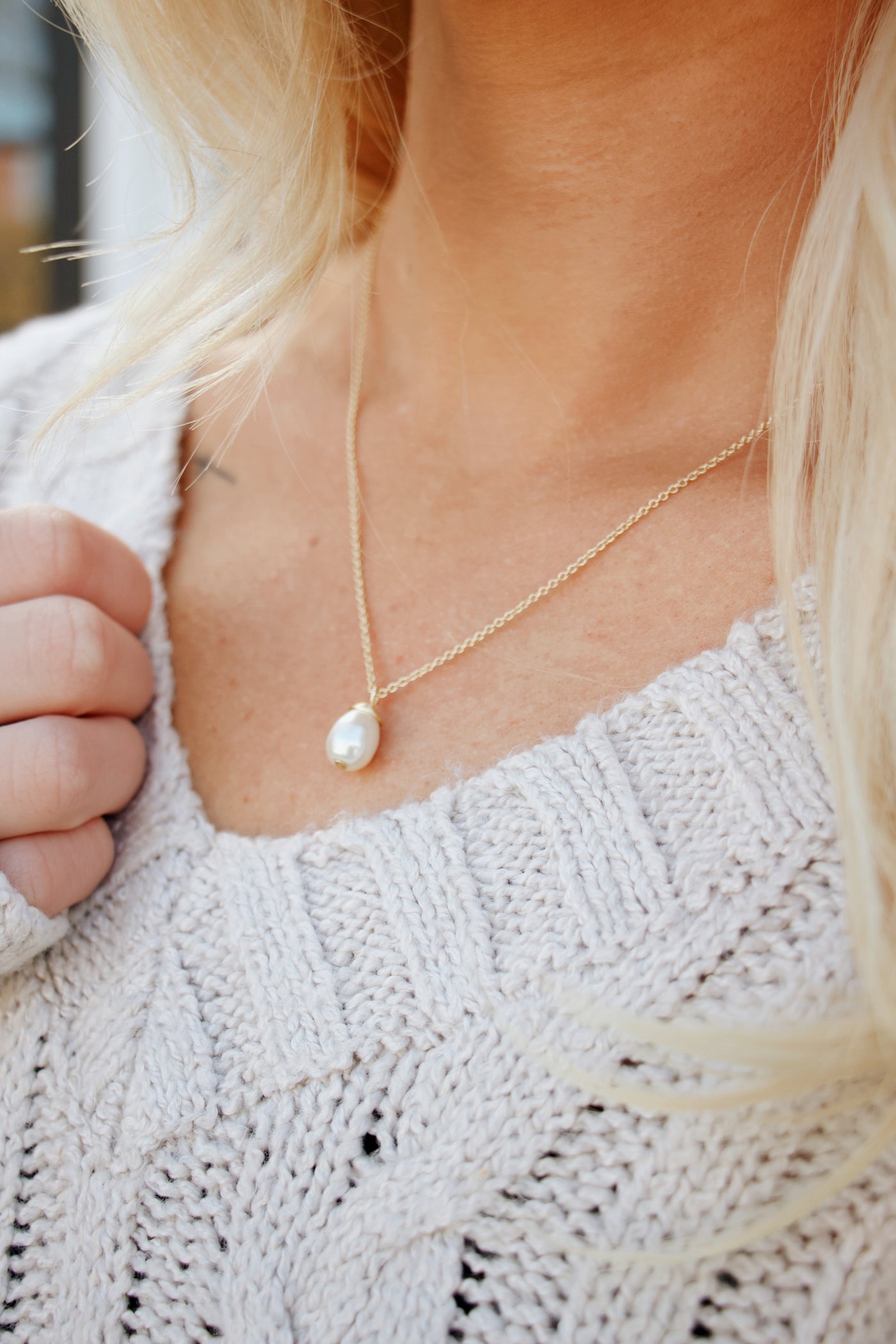 'Find Peace' Necklace in Gold - Madison's Niche 