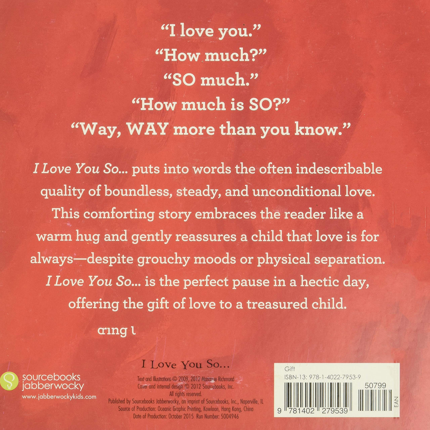 "I Love You So..." Book - Madison's Niche 