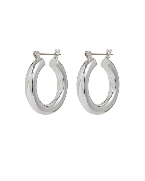 Baby Amalfi Tube Hoops in Silver - Madison's Niche 