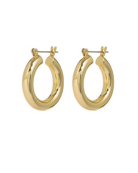 Baby Amalfi Tube Hoops in Gold - Madison's Niche 