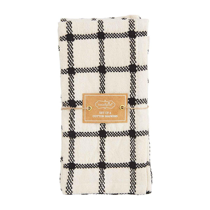 Black & Cream Napkin Set of 4 - Madison's Niche 