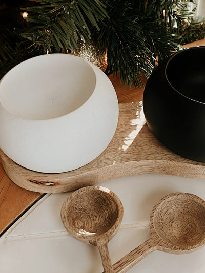 Wood Tray with 2 Bowl Sets - Madison's Niche 