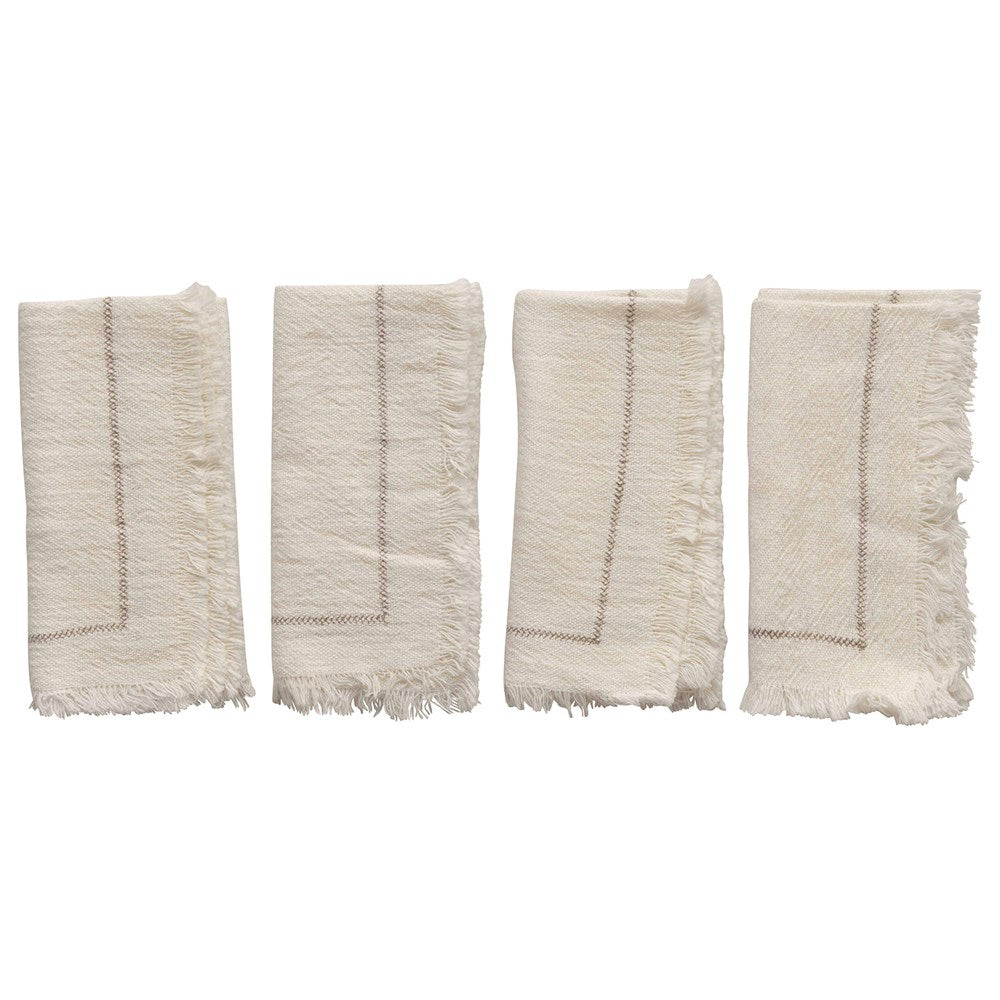 Cream Napkins Set of 4 - Madison's Niche 