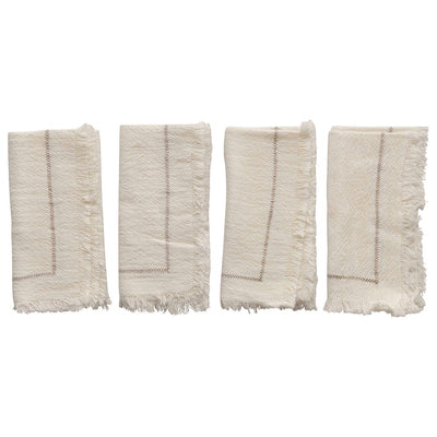 Cream Napkins Set of 4 - Madison's Niche 