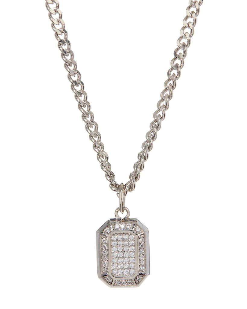 Diamond Pendant Necklace in Silver - Madison's Niche 