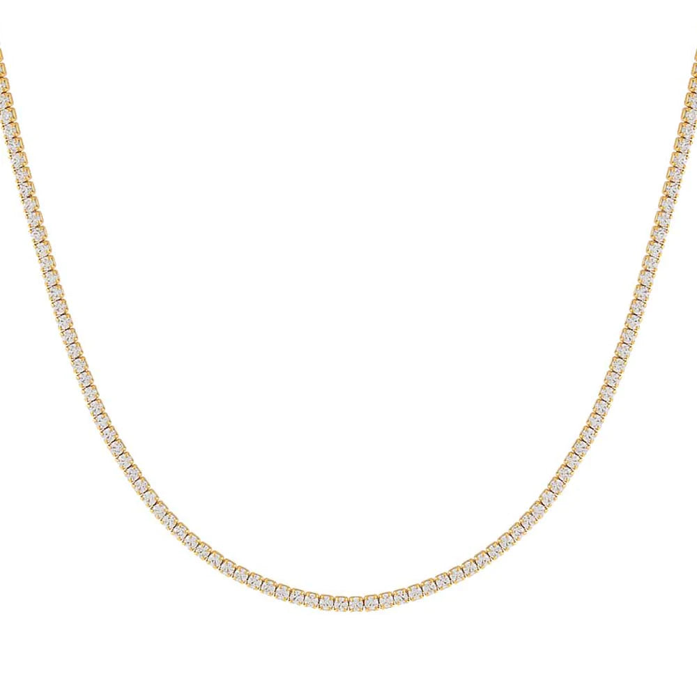 Classic Thin Tennis Necklace - Madison&