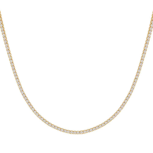 Classic Thin Tennis Necklace - Madison's Niche 