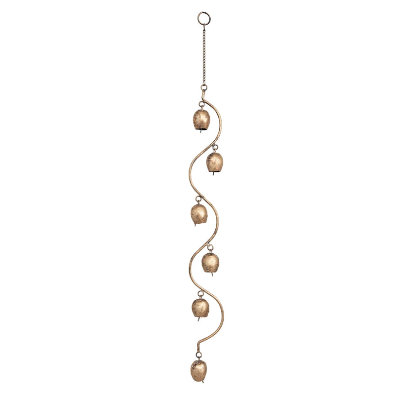 Hanging Metal Bells 25" - Madison's Niche 