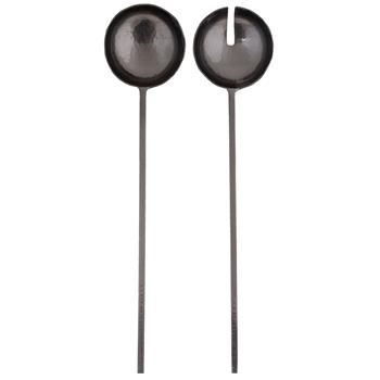 Black Metal Salad Servers - Madison&