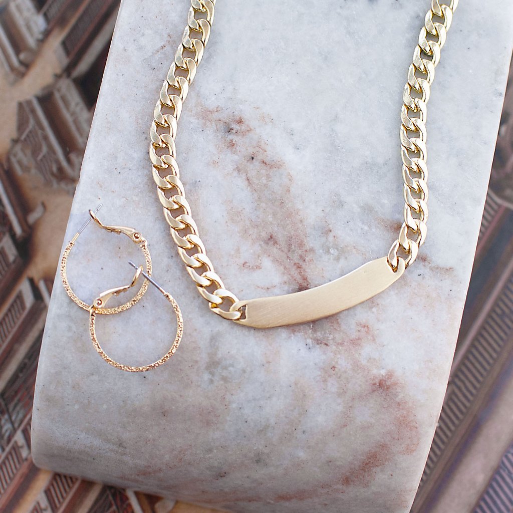 Morgan Chain Necklace in Gold - Madison's Niche 