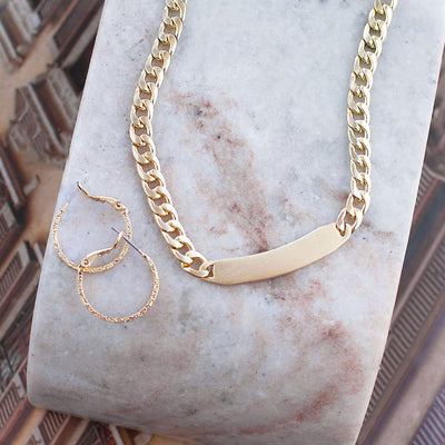 Morgan Chain Necklace in Gold - Madison's Niche 