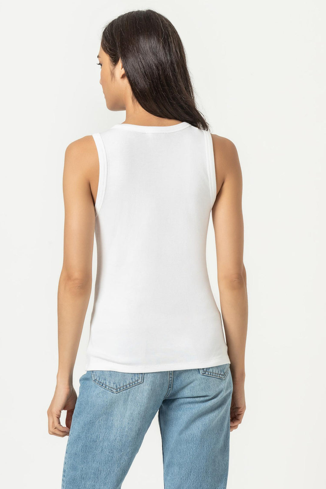 Jewel Tank in White - Madison's Niche 