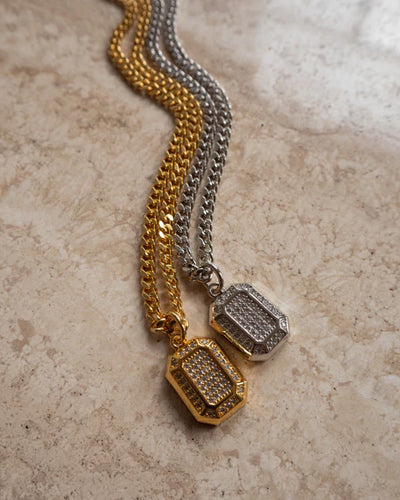 Diamond Pendant Necklace in Silver - Madison's Niche 