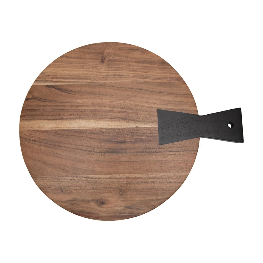 Wood Board with Black Handle - Madison's Niche 