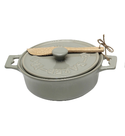 Brie Baker with Scoop in Grey - Madison&