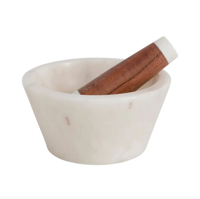 Marble Mortar & Pestle - Madison's Niche 