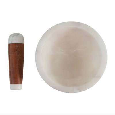 Marble Mortar & Pestle - Madison's Niche 