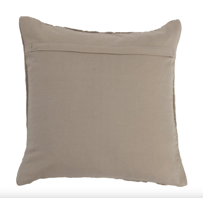 Taupe Chenille Pillow - Madison's Niche 