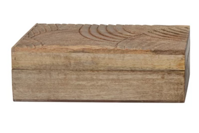 Small Hand Carved Box - Madison's Niche 