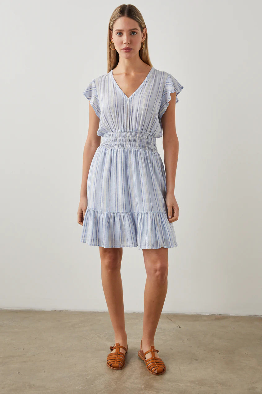 Tara Dress in Napoli Stripe - Madison's Niche 