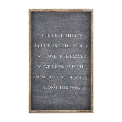 The Best Things Plaque - Madison's Niche 