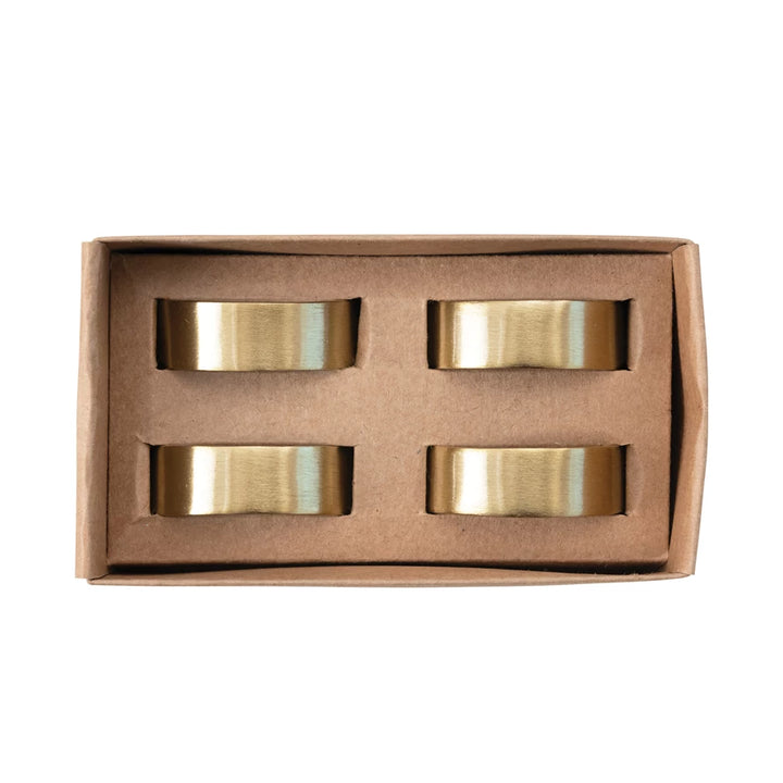 Brass Napkin Rings Set of 4 - Madison's Niche 