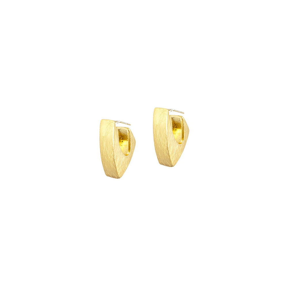 Angular Post Earring in Gold - Madison&