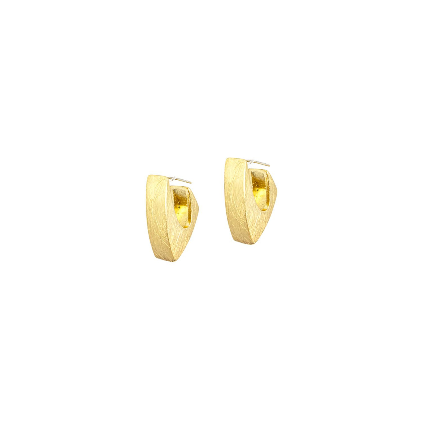 Angular Post Earring in Gold - Madison's Niche 
