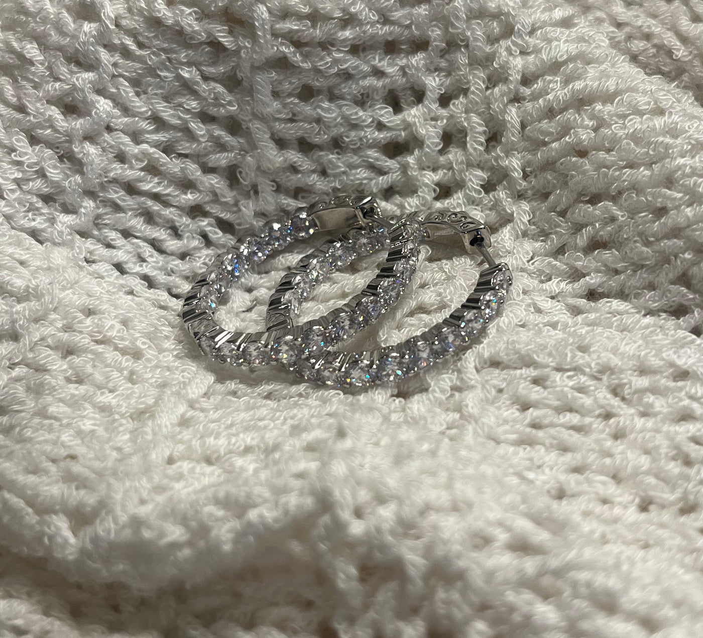 Baguette Earring in Silver - Madison's Niche 