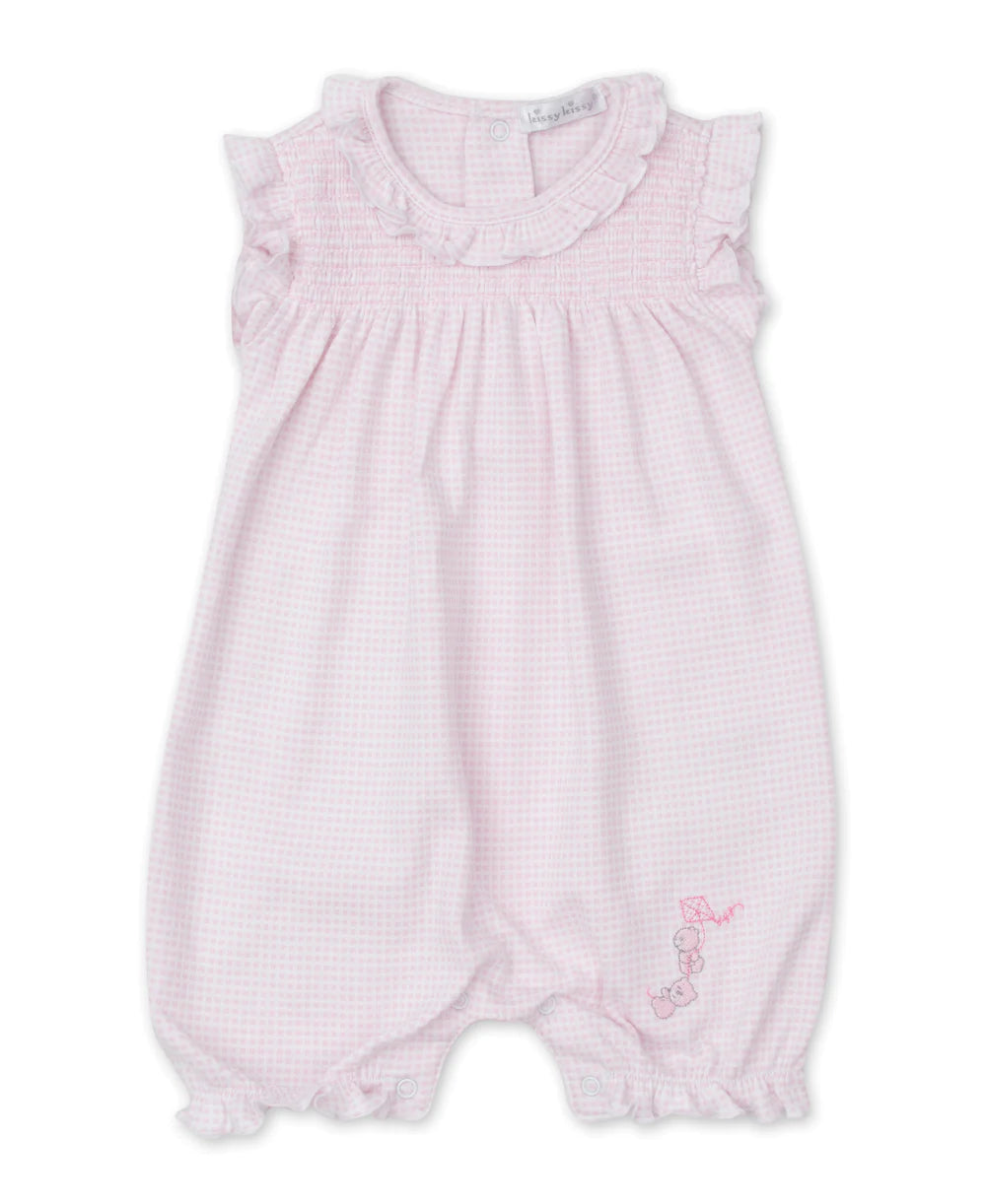 Beary Nice Kites Short Playsuit in Pink - Madison&