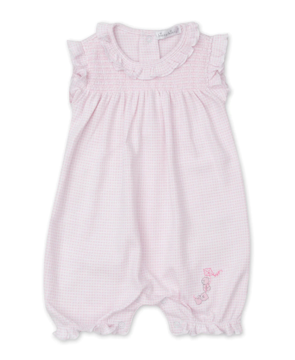 Beary Nice Kites Short Playsuit in Pink - Madison's Niche 