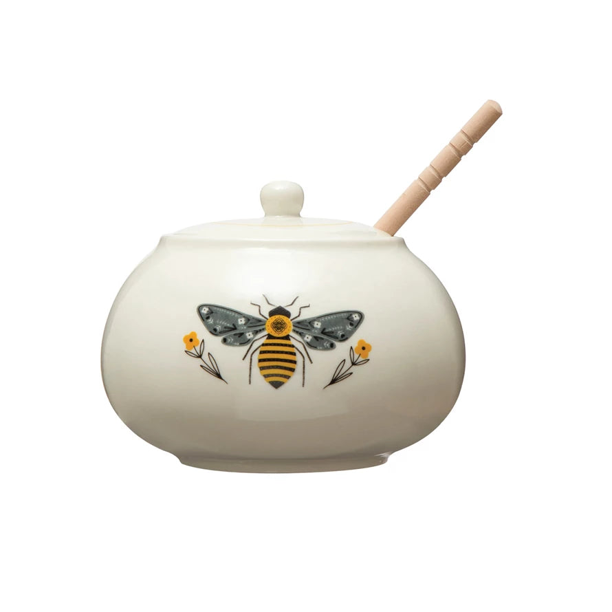 Bee Honey Pot & Dipper Set - Madison&