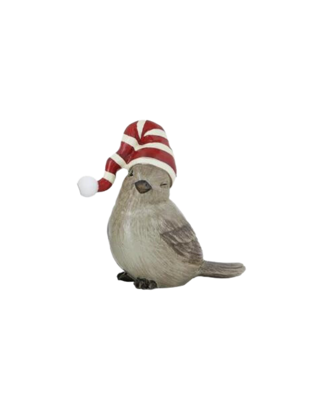 Bird with Striped Stocking Figurine - Madison's Niche 