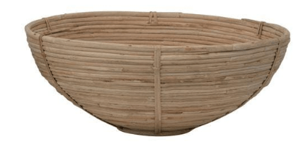 BLOOMINGVILLE Home Decor Hand Woven Cane Bowl