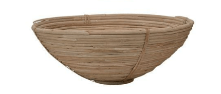 BLOOMINGVILLE Home Decor Hand Woven Cane Bowl