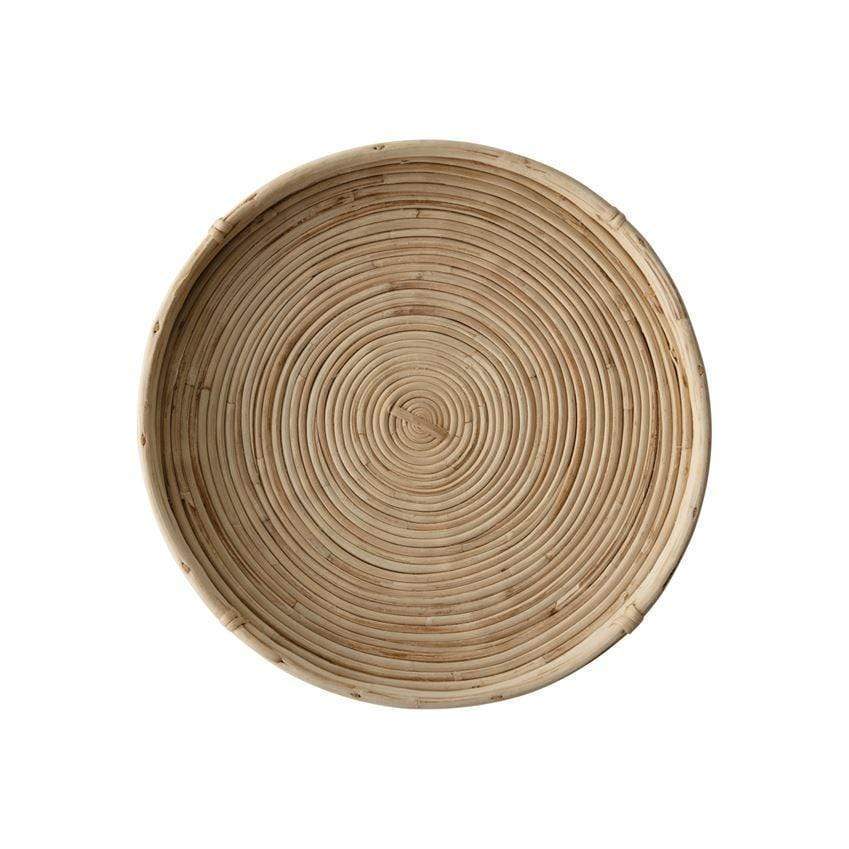 Hand Woven Cane Tray - Madison's Niche 