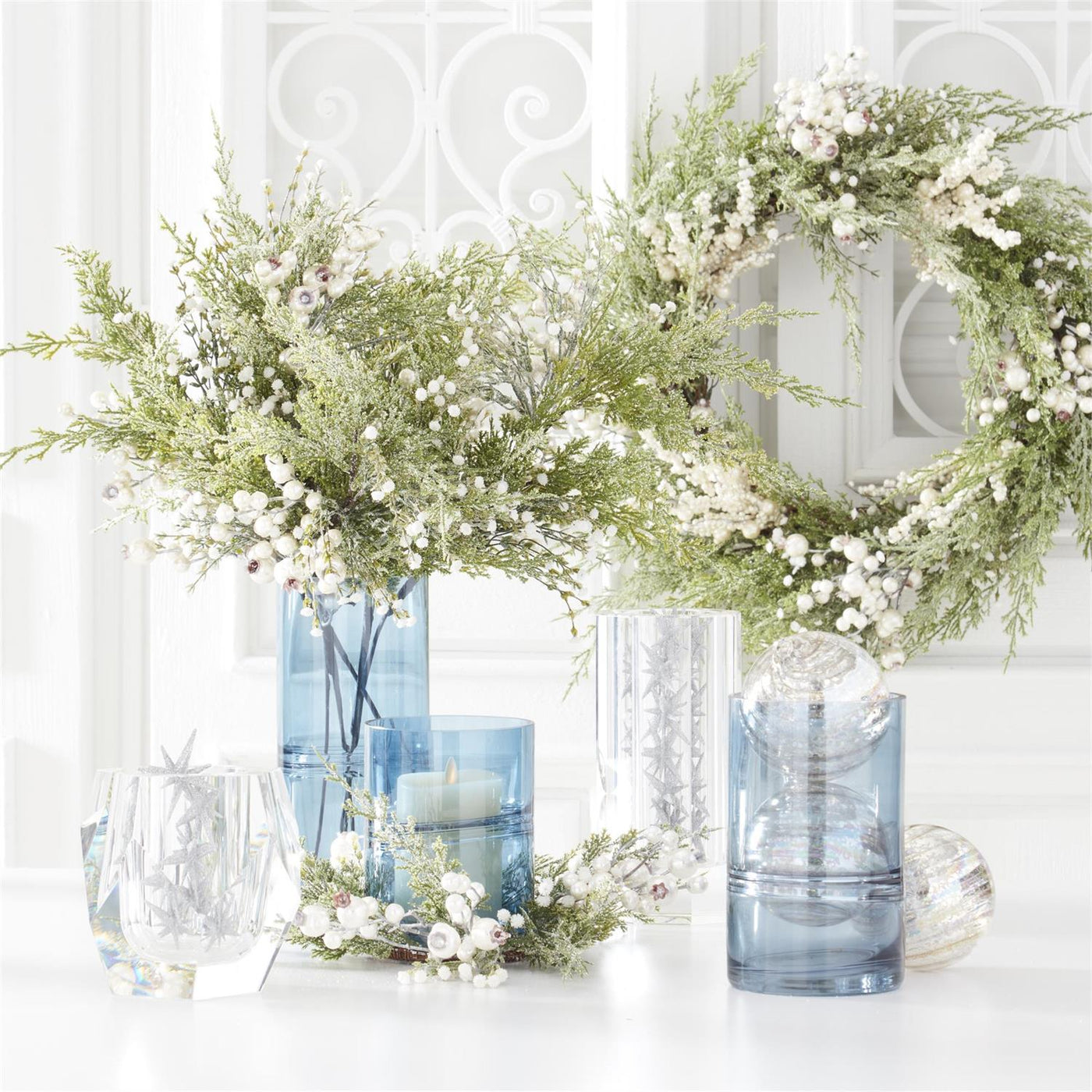 Blue Glass Vase - Madison's Niche 