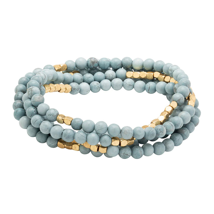 Stone Wrap - Blue Howlite - Madison's Niche 