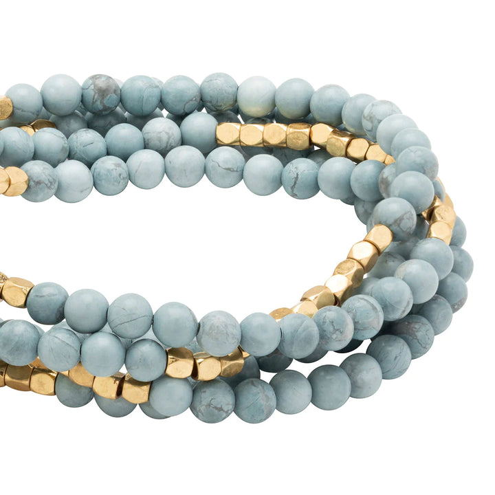 Stone Wrap - Blue Howlite - Madison's Niche 