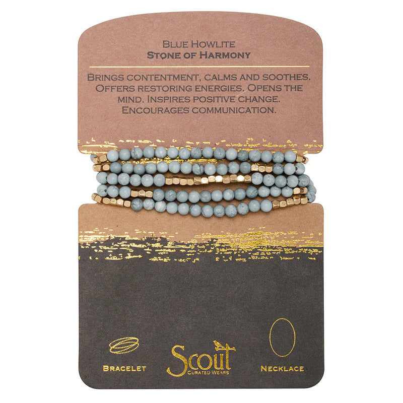 Stone Wrap - Blue Howlite - Madison's Niche 