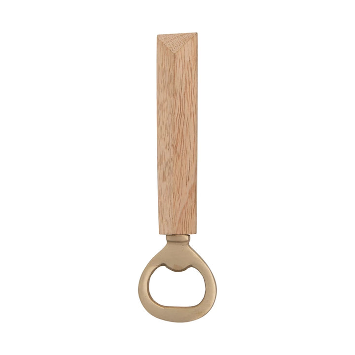 Brass Bottle Opener with Wood Handle - Madison's Niche 