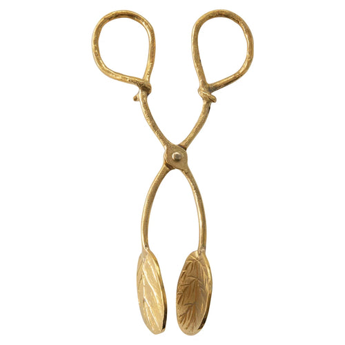 Brass Leaf Tongs - Madison's Niche 