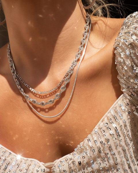 Celia Chain Necklace in Silver - Madison's Niche 