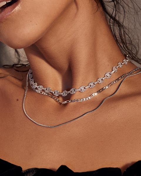 Celia Chain Necklace in Silver - Madison's Niche 