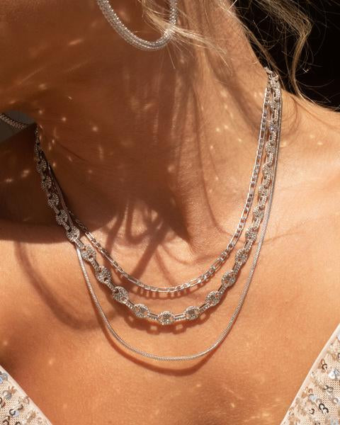 Celia Chain Necklace in Silver - Madison's Niche 