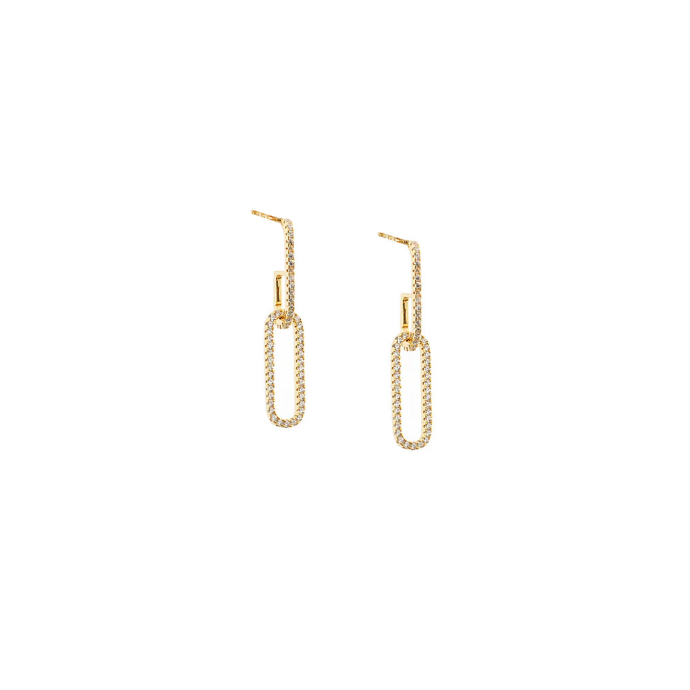 Chain Drop Earring in Gold - Madison&
