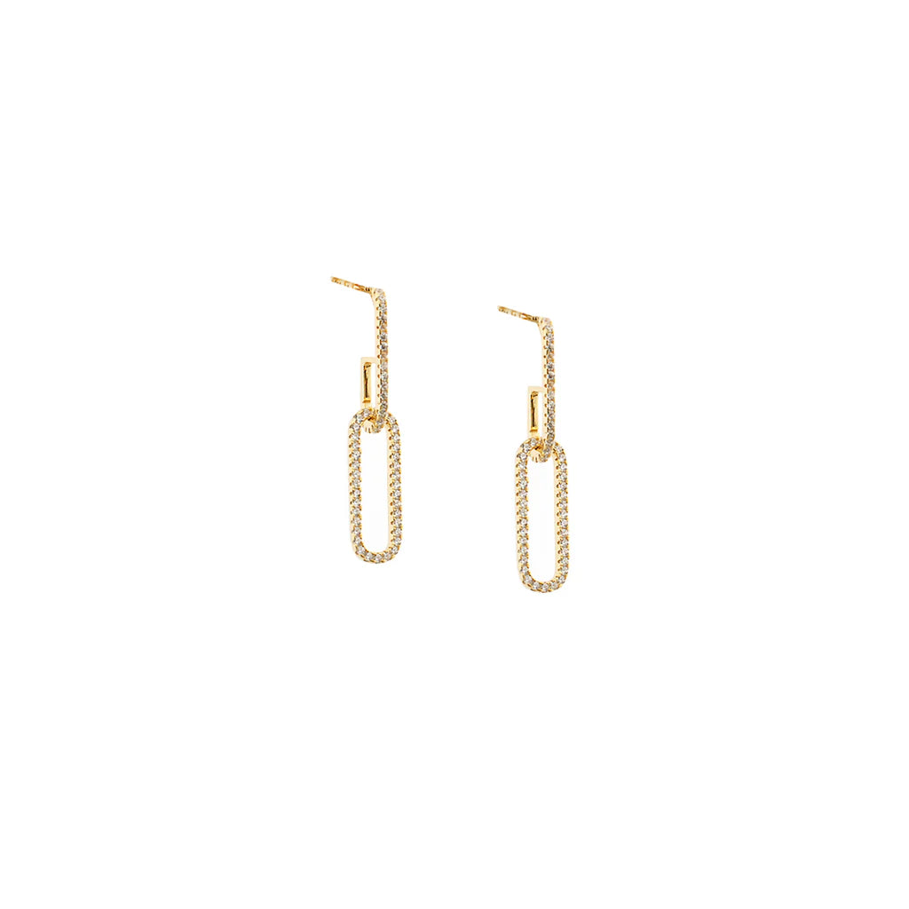 Chain Drop Earring in Gold - Madison's Niche 