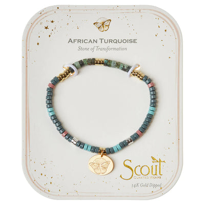 Charm Bracelet - African Turquoise - Madison's Niche 